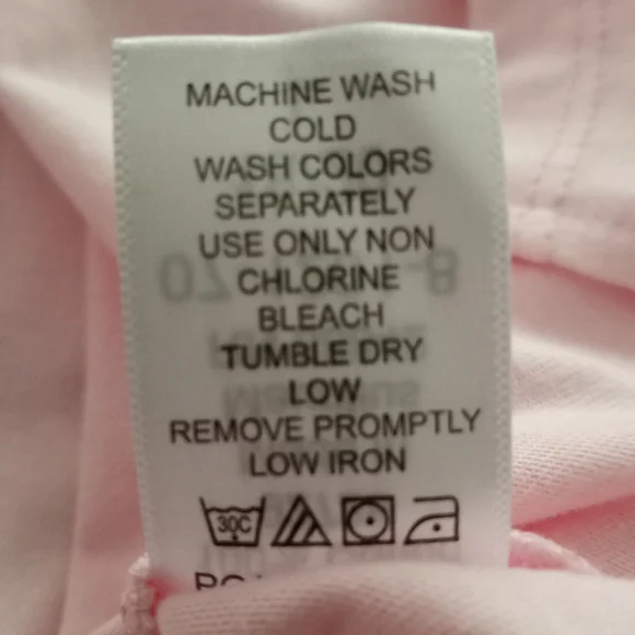 Woman Within Pink Cotton V-neck Pullover Tee Shirt Top 3/4 Sleeves Large 18/20 - Picture 5 of 6